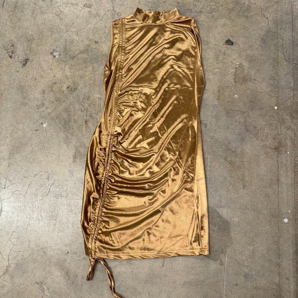 Copper Ruched Dress ON-D86